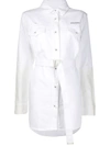 OFF-WHITE CRISP WHITE SHIRT DRESS,OWYM002R20H25068
