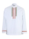 VALENTINO WHITE EMBROIDERED LONG-SLEEVE SHIRT,TV0ABE306BS