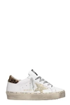 Golden Goose Sneakers Hi Star White Leather-gold Star-logo Lace