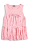 J.CREW TIERED LINEN TANK,AL120