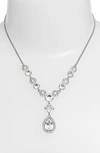 Givenchy Multi-crystal And Pave Y-neck Necklace In Silver