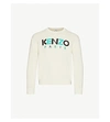 Kenzo Paris Crewneck Cotton-knit Jumper In Ecru