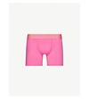 Versace Iconic-print Stretch-cotton Trunks In Pink