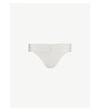 Hanky Panky Signature Original Stretch-lace Thong In Ivory