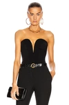 VERSACE STRAPLESS PLUNGING TOP,VSAC-WS70