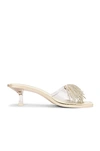 Cult Gaia Uma Crystal-embellished Pvc Mules In Clear