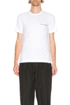 Comme Des Garçons Shirt Printed Logo T-shirt In White