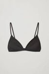 Cos Padded Bikini Top In Black