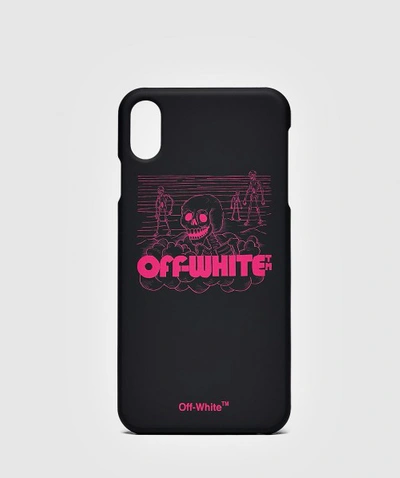 Off-white Skulls Iphone Xs Cover In Black
