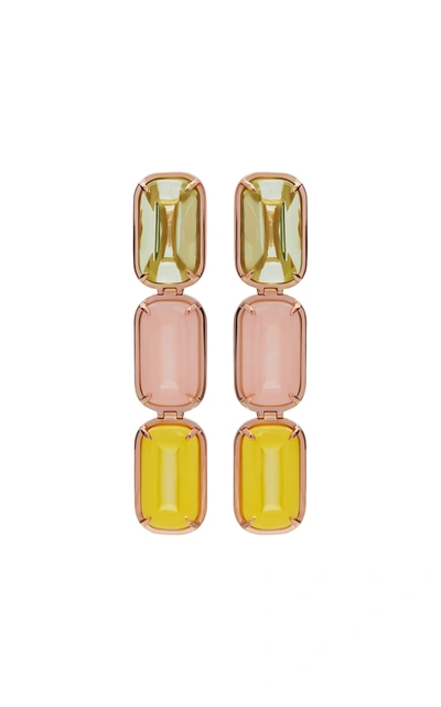 Alina Abegg Pfefferminz Multi-stone 14k Rose Gold Drop Earrings