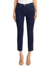 L Agence L'agence Sada High Rise Crop Slim Jeans In Crescent In Lexington