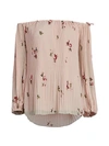 CATHERINE MALANDRINO OFF-THE-SHOULDER FLORAL TOP,0400012407710