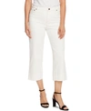 VINCE CAMUTO STRETCH-TWILL CROPPED WIDE-LEG PANTS