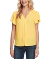 VINCE CAMUTO FLUTTER-SLEEVE TOP