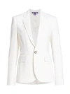 Ralph Lauren Parker Stretch-wool Jacket In Cream