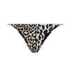 Reina Olga Hawn Leopard-print Bikini Bottoms In Beige