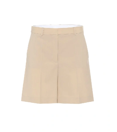 STELLA MCCARTNEY AMBER WOOL BERMUDA SHORTS,P00466303