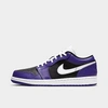 Nike Men's Air Jordan Retro 1 Low Casual Shoes In Purple