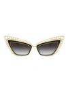 DOLCE & GABBANA 53MM Embellished Cat Eye Sunglasses