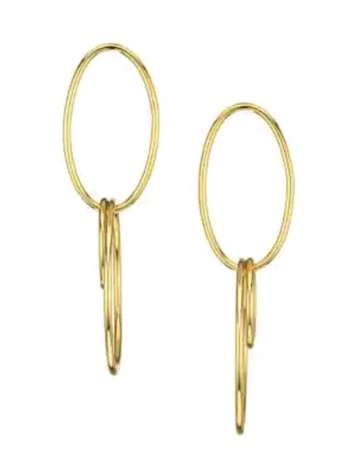 Cult Gaia Mini Tria Hoop Earrings In Gold