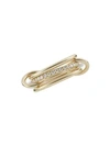 SPINELLI KILCOLLIN WOMEN'S SONNY 18K YELLOW GOLD & DIAMOND 3-LINK RING,400012531961