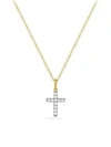 DAVID YURMAN CABLE COLLECTIBLES CROSS WITH DIAMONDS IN GOLD ON CHAIN,468911192243