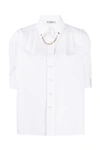 GIVENCHY SHIRT IN WHITE COTTON,11349745