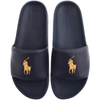 Polo Ralph Lauren Cayson Pony Slide Sandal In Navy