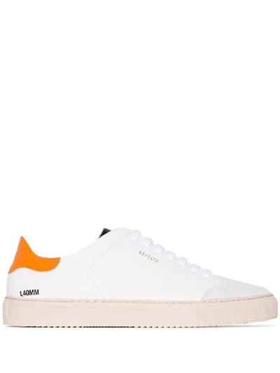 Axel Arigato White & Orange Clean 90 Triple Trainers