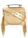 BALMAIN BALMAIN WOMEN'S GOLD LEATHER HANDBAG,TN1S400LNLM1KA UNI