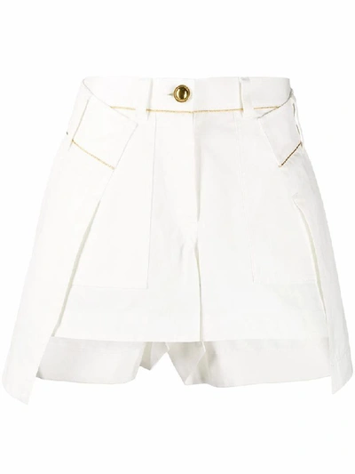 Sacai Women's White Cotton Shorts
