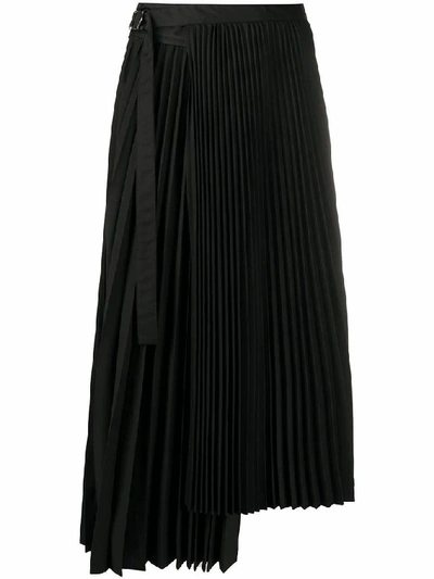 Sacai Women's Black Polyester Skirt