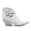 ELENA IACHI ELENA IACHI WOMEN'S WHITE LEATHER ANKLE BOOTS,E2265WHITE 39