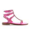 ASH FUCHSIA LEATHER SANDALS,PLAY07