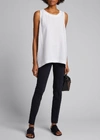 Akris Punto Stretch Jersey Pants In Charcoal