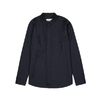 A Kind Of Guise Navy Checked Wool Shirt