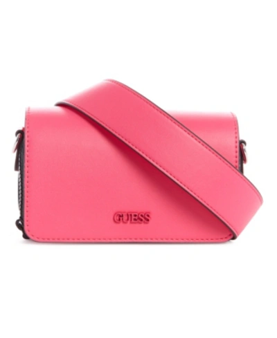 Guess Picnic Mini Shoulder Bag In Pink/silver