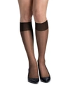 HANES WOMEN'S 6-PK. SLIK REFLECTIONS REINFORCED-TOE KNEE HIGH SOCKS