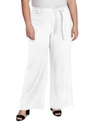 VINCE CAMUTO PLUS SIZE TWILL WIDE-LEG PANTS