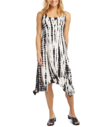 Karen Kane Tie-dye Handkerchief Hem Dress In Tie Dye