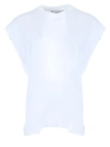 GIVENCHY WHITE FLUTTER SLEEVE T-SHIRT,BW70883013