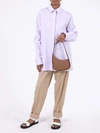 The Row Half Moon Hobo Bag In Calfskin Leather In Brown