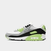 Nike White & Grey Air Max 90 Sneakers In White/light Smoke Grey/black/particle Grey