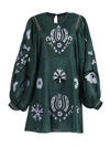 VITA KIN JASMINE GREEN EMBROIDERED DRESS,5175E345-F480-EB21-9E43-9B6F05EBF8C0