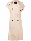 GIVENCHY GIVENCHY WOMEN'S BEIGE COTTON TRENCH COAT,BW009B12UL295 36