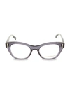 Boucheron 49mm Square Optical Glasses In Purple