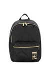 Adidas Originals Classic' Black Gold Backpack In Black