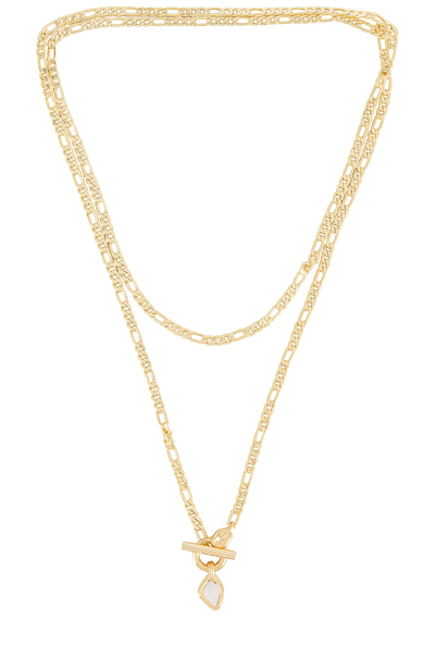 Jenny Bird Seychelles Wrap Necklace In High Polish Gold