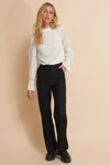 MISSLISIBELL X NA-KD Wide Leg Suit Pants Black