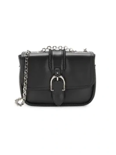 Longchamp Xs Amazone Leather Shoulder Bag In Black